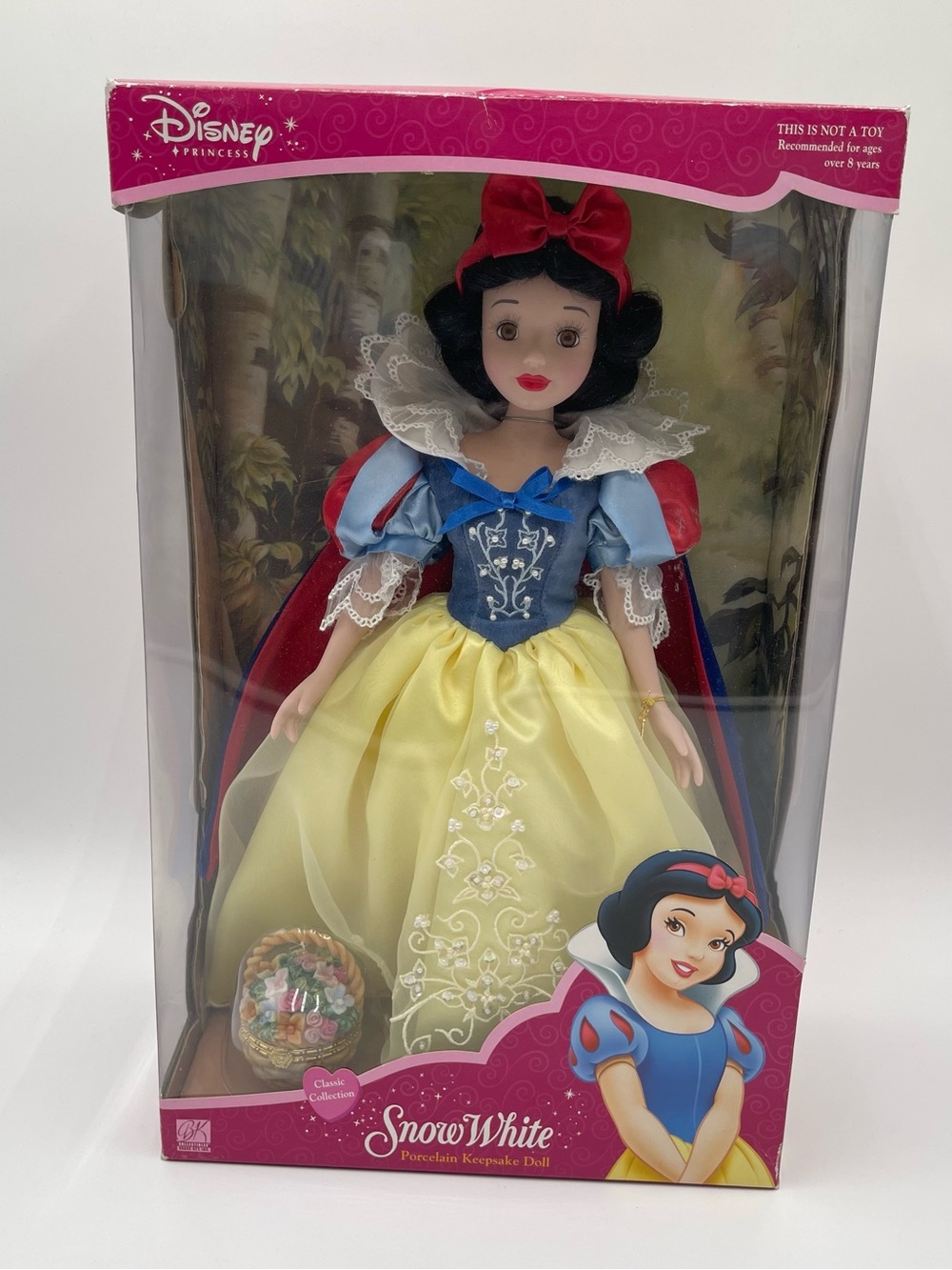 New Snow White 16” Porcelain Keepsake Doll Disney Princess Vintage 2002